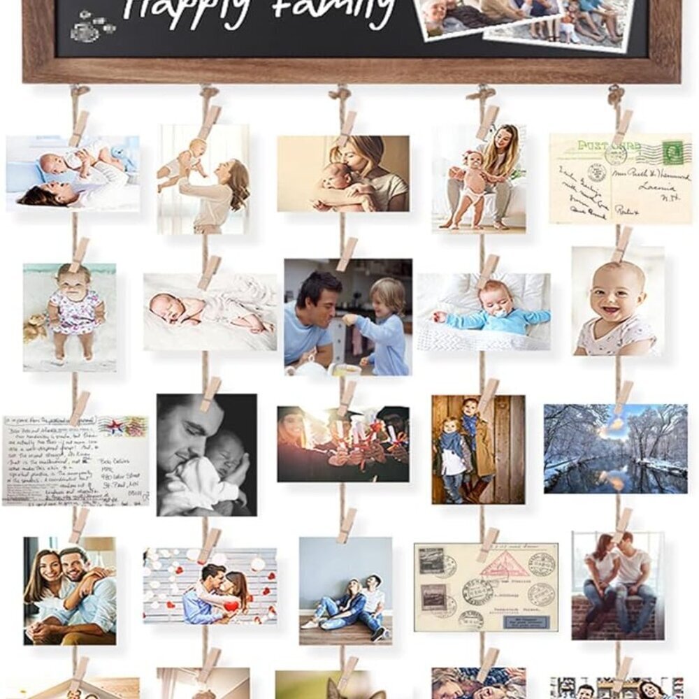 Picture Frames Collage Photo Hanging Display Picture Board Wood Rustic Frames fo